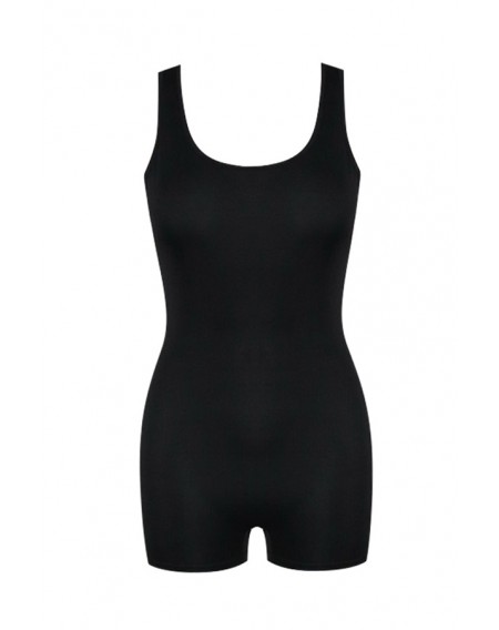 Lovely Casual Black One-piece Romper(With Elastic)
