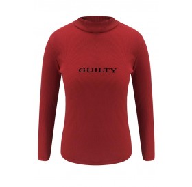 Lovely Casual Letter Printed Red T-shirt