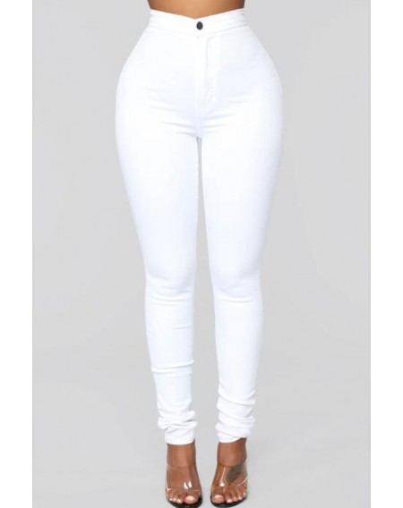 Lovely Casual Skinny White Jeans