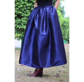 Lovely Trendy Ruffle Design Blue Skirts