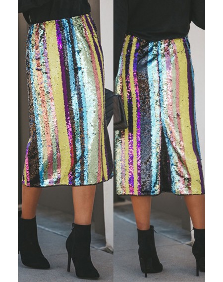 Lovely Trendy Striped Multicolor Skirt